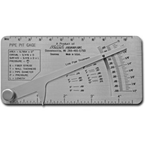 G.A.L Pipe Pit Gage